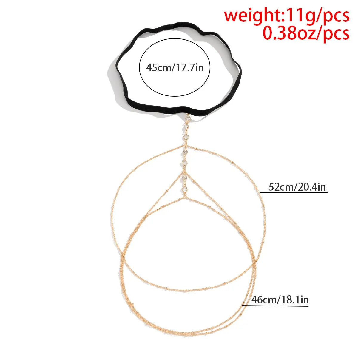 Boho Elastic Band Crystal Leg Thigh Chain for Women Summer Beach Sexy Tassel Multilayer Adjustable Body Jewelry Dress Decorate